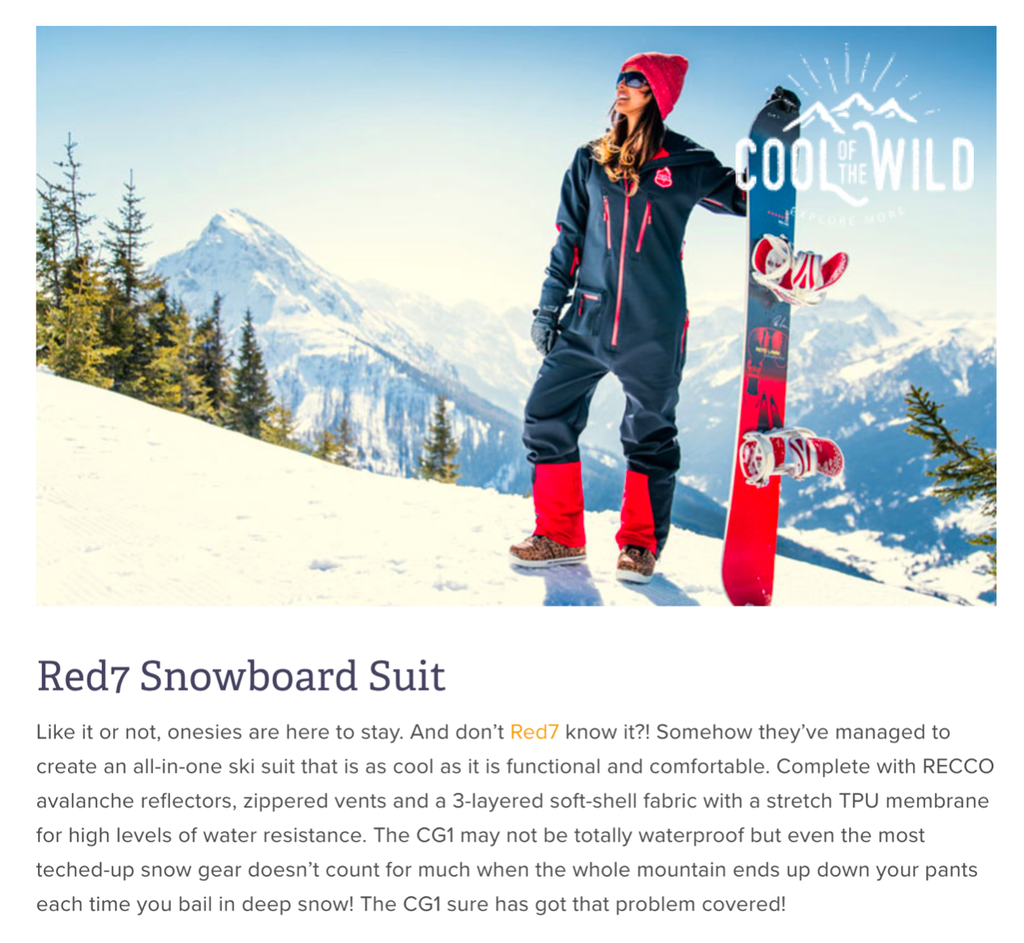 Snowboarder's top gear - One Piece Ski Suit 
