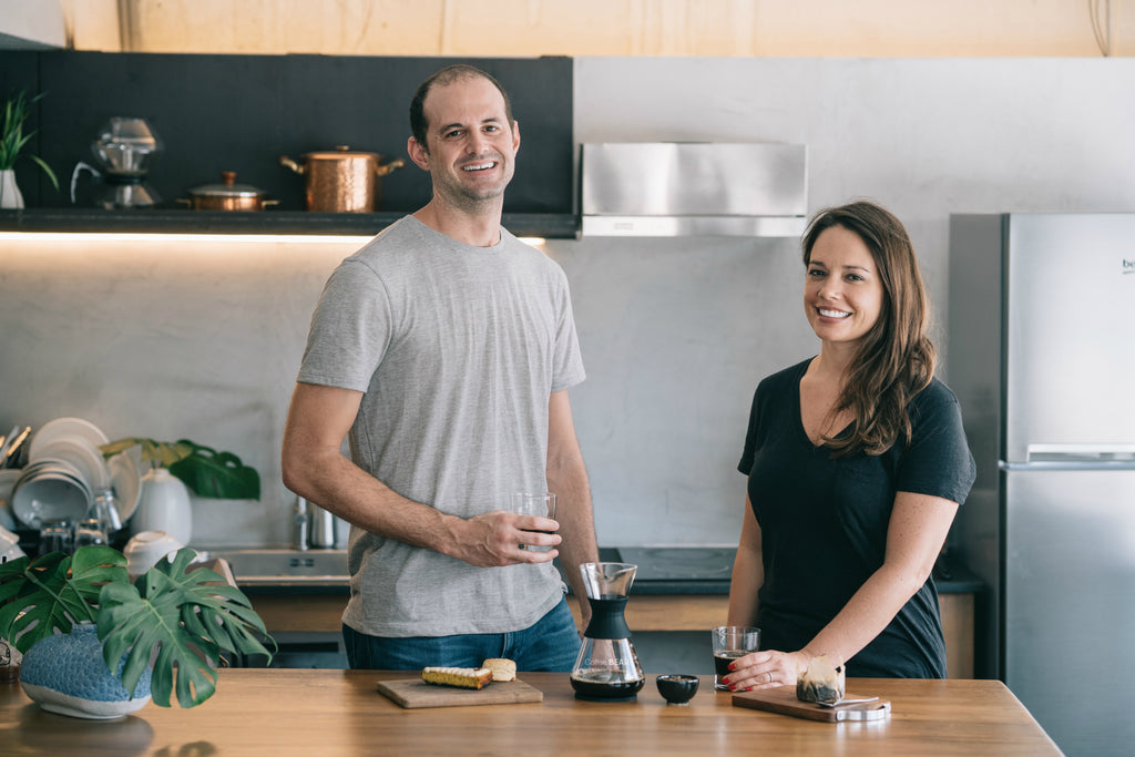 Justin Landsman and Amanda Landsman Founders of Coffee Bear