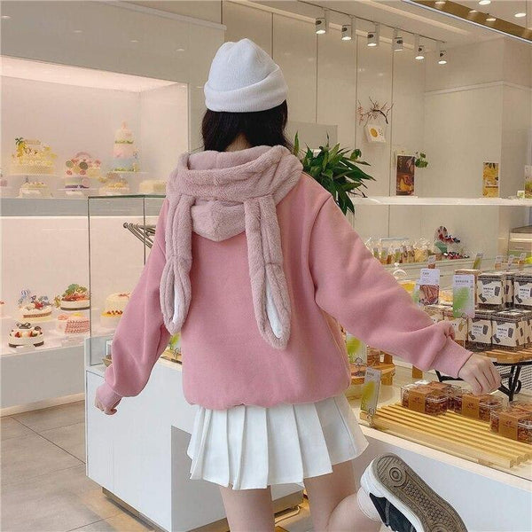 pink bunny sweater