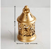 Manthan Round Hanging Lantern - Set Of 2 Pieces - Gold