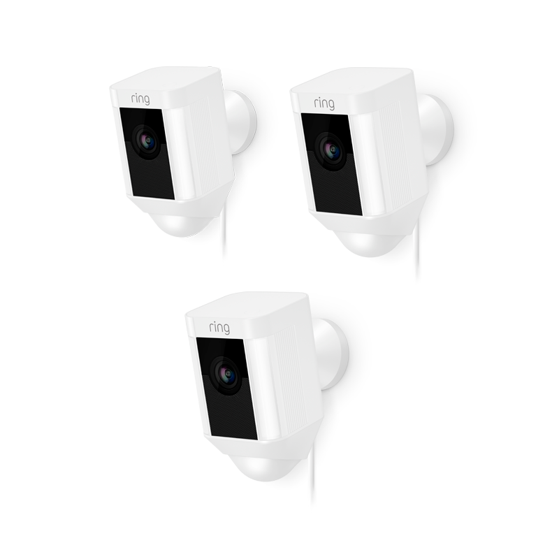 ring spotlight cam wired 3 pack