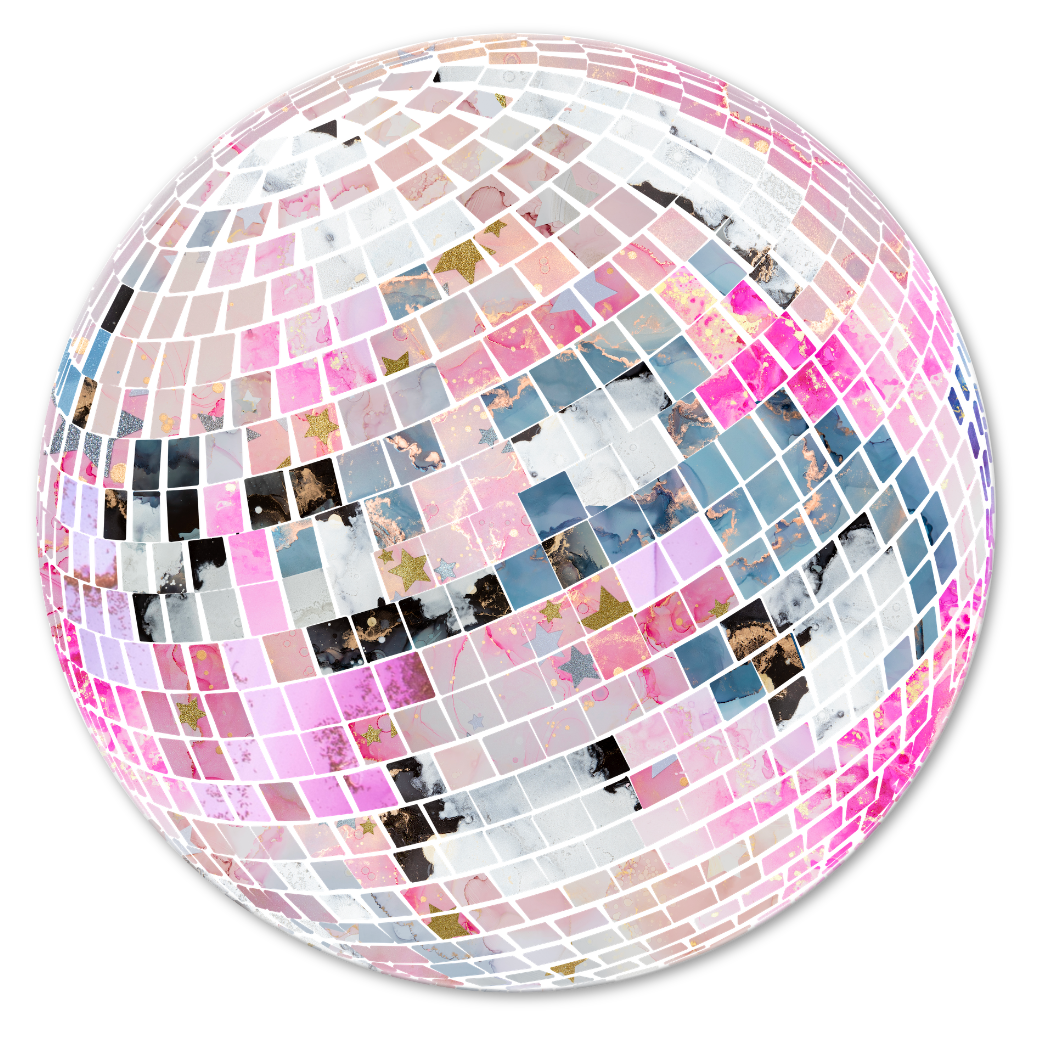 glitter-enthusiast-disco-ball-acrylic-wall-art-artsugar