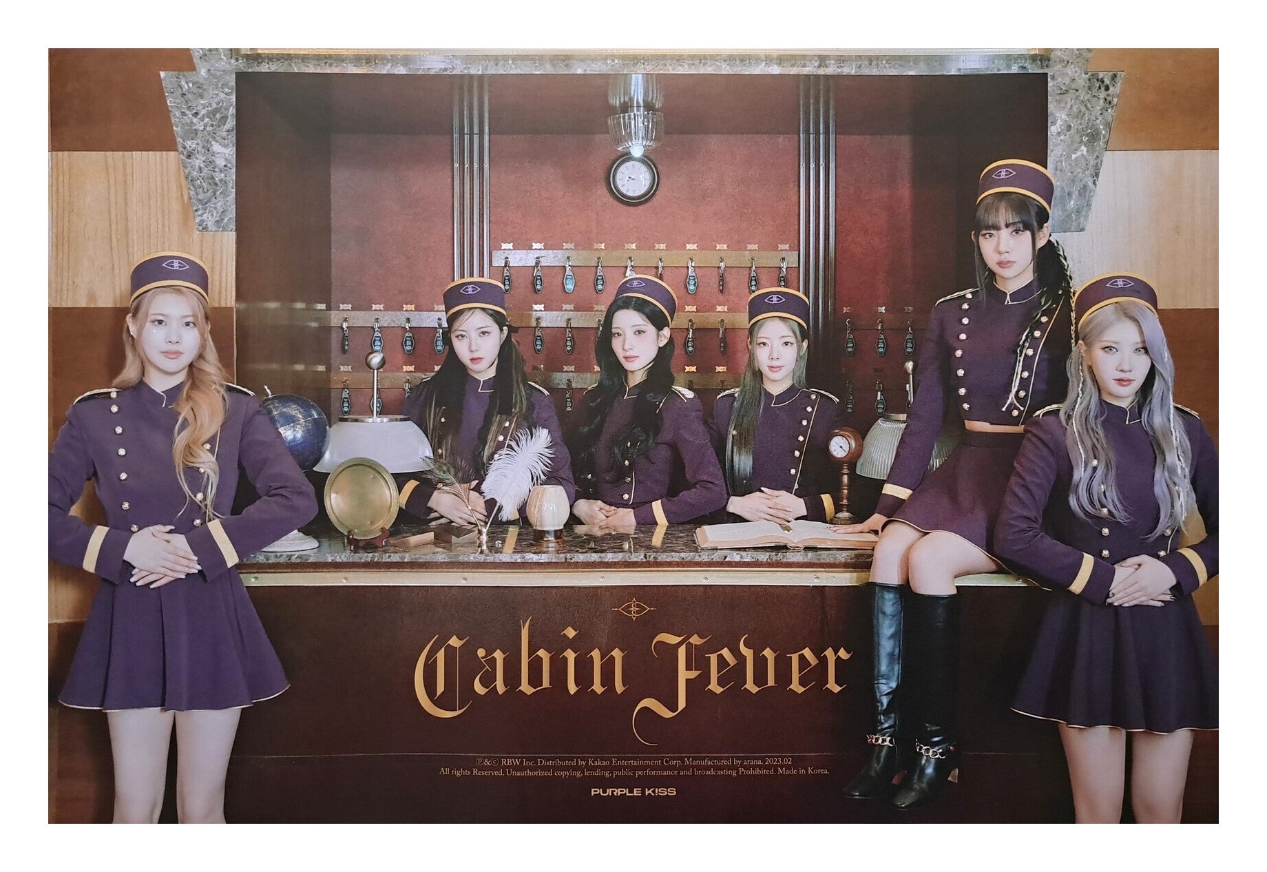 Purple Kiss 5th Mini Album Cabin Fever Official Poster Photo Concept
