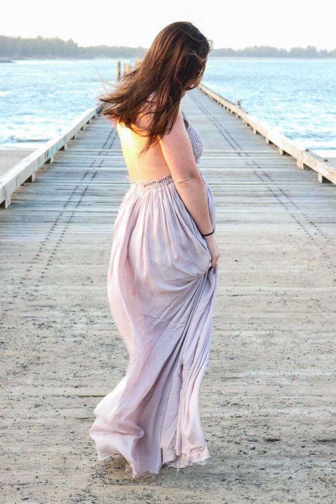 Once Upon a Time Maxi Dress (Taupe)