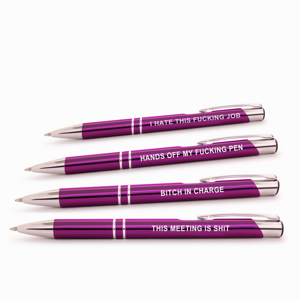 purple pen