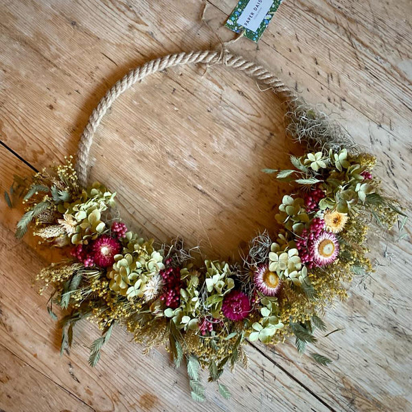 Paper Daisy Wreath