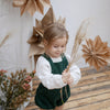Jump Rope Romper - Corduroy Forest Green