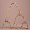 Wooden Waterfall Arch Stacker - Natural