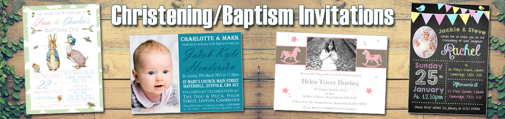 Christening Baptism Naming Day Invitations