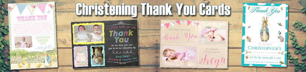 Christening Naming Day Baptism Thank You Cards