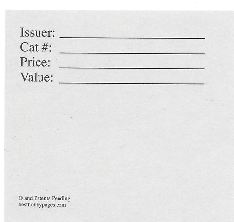 Replacement Cards for 6-Pocket Envelope Pack of 25 - Best hobby pages