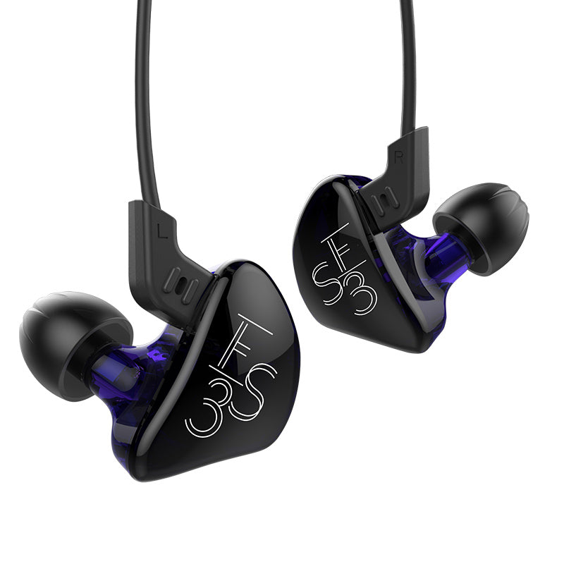 ES3 Hi-Fi Dynamic Hybrid Dual Driver In Ear Headphones Detachable Cable