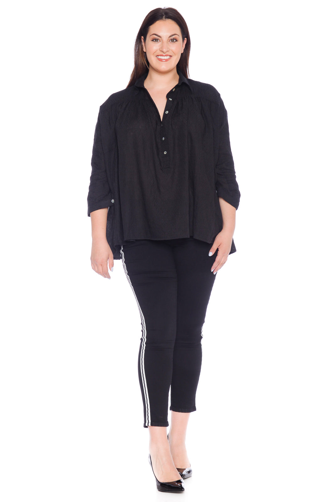 Babydoll Top - BLACK
