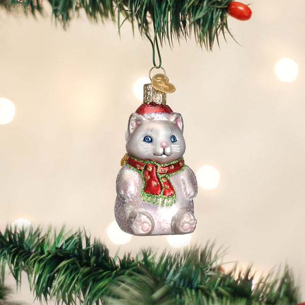 Winter Kitty Ornament