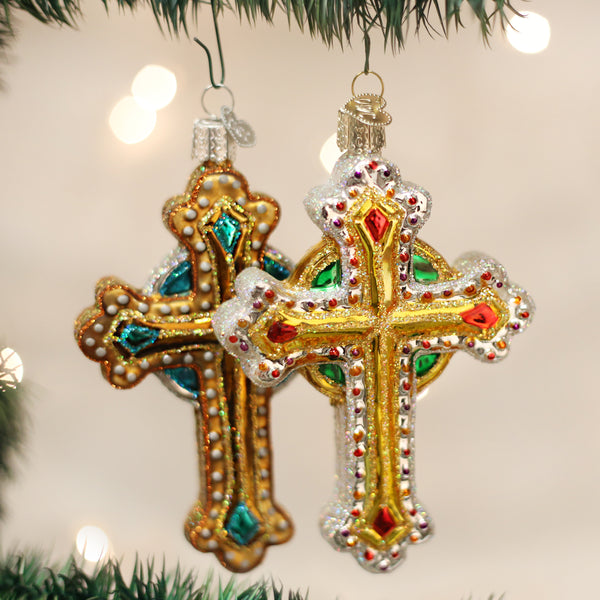Jeweled Cross (a) Ornament