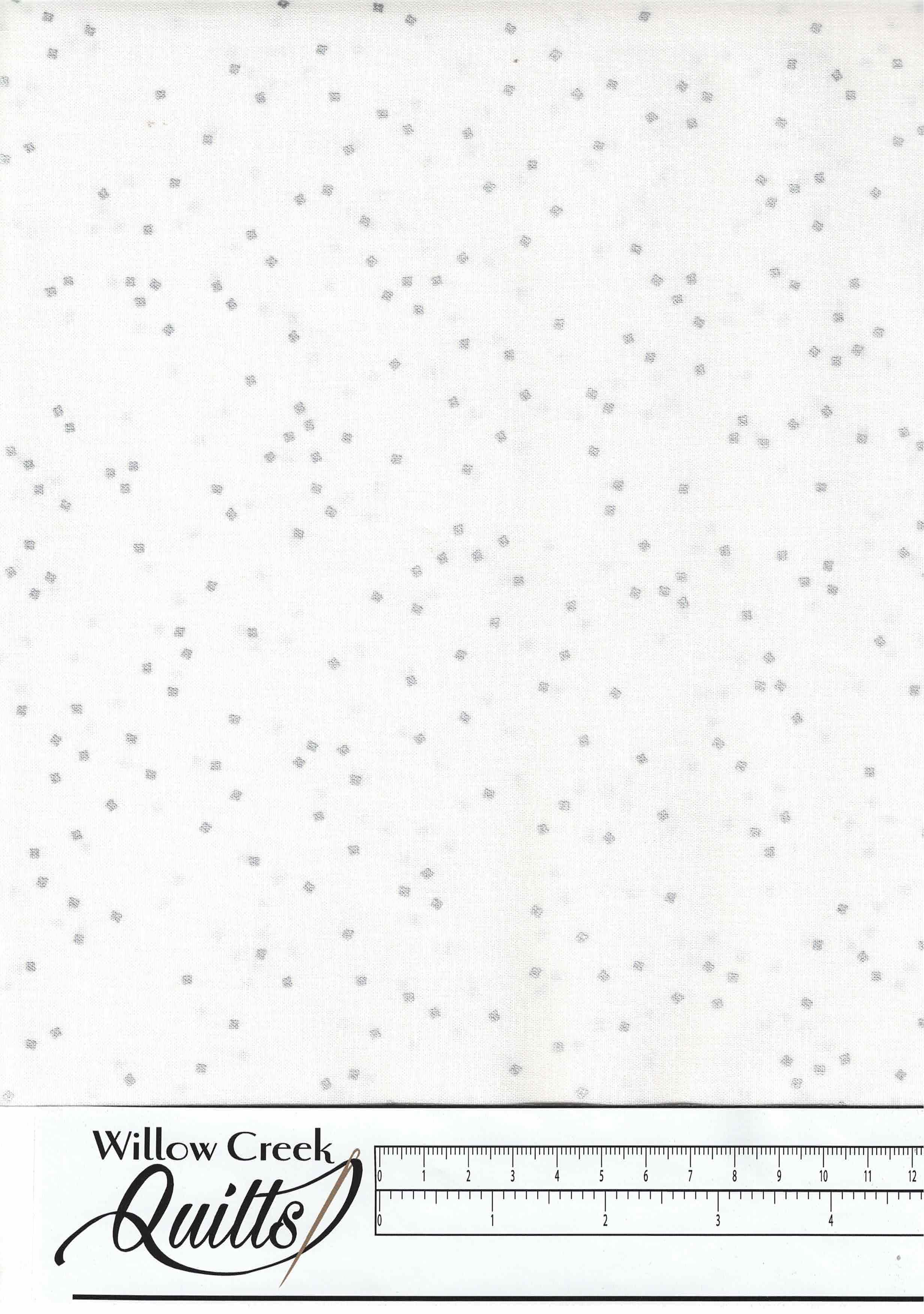 Blossoms on White - Silver - SC730R