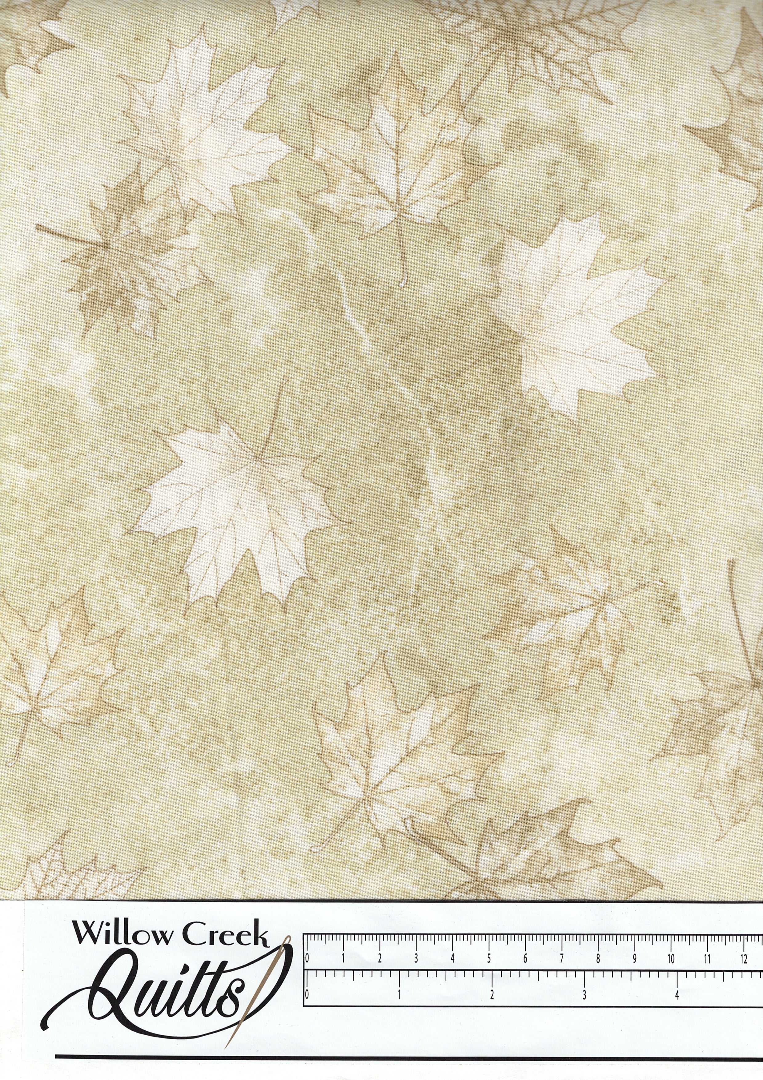 Oh Canada 10th Anniversary - Leaves Silhouette - Cream Beige - 24267-12