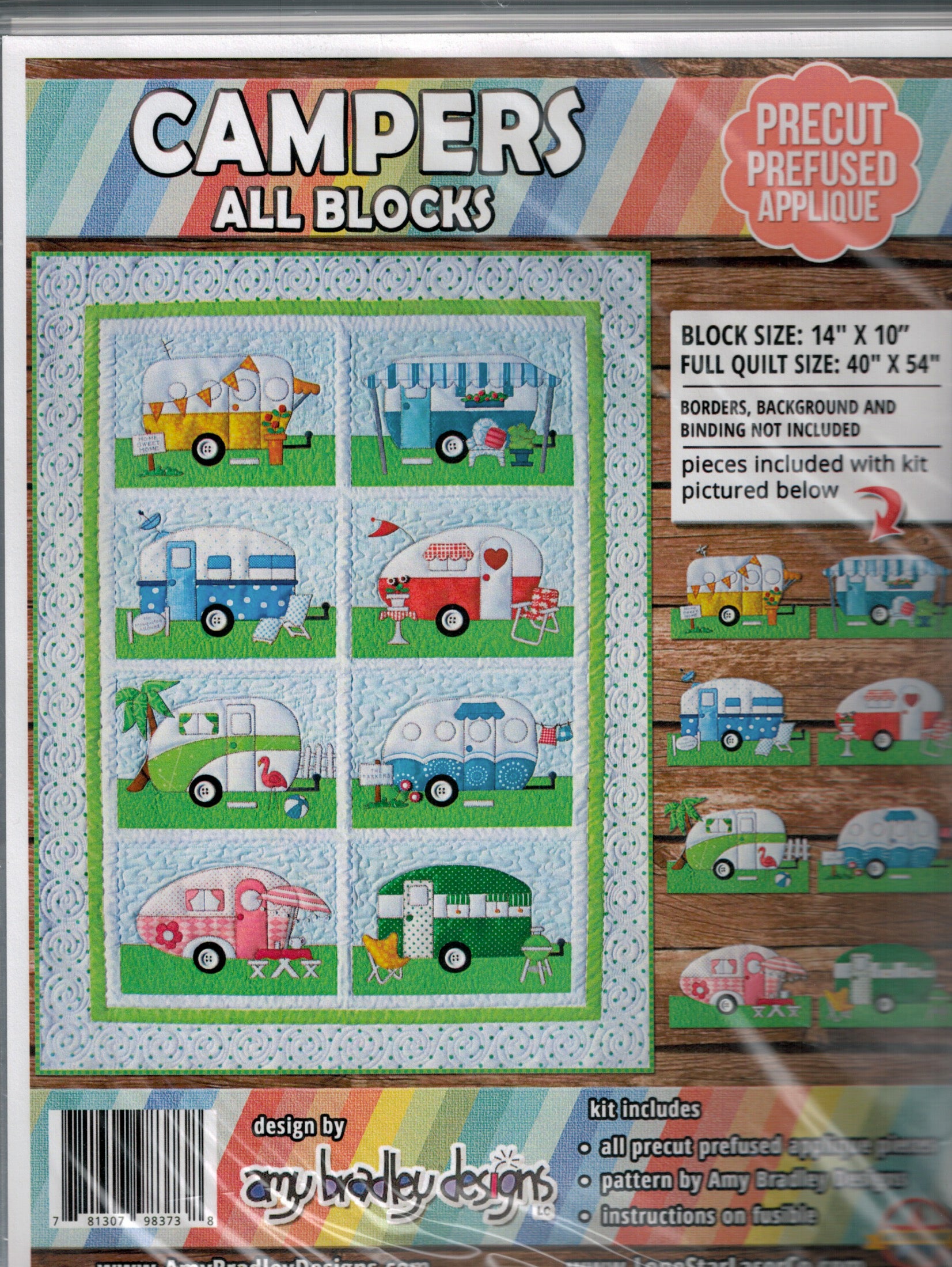 Campers Precut Prefused Applique - ABD269