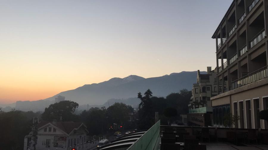 Early Morning in Bursa balcony view
