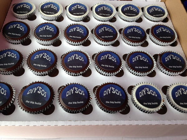 logo cupcakes for DIY SOS in North Shields
