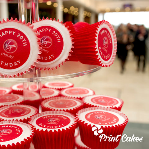 Corporate Cupcakes for Virgin Money Birthday