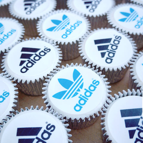 Branded Logo Cupcakes for Adidas