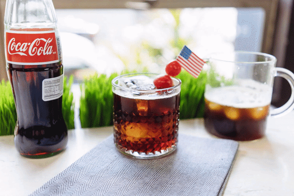 Our Coke and Cold Brew coffee cocktail - gif
