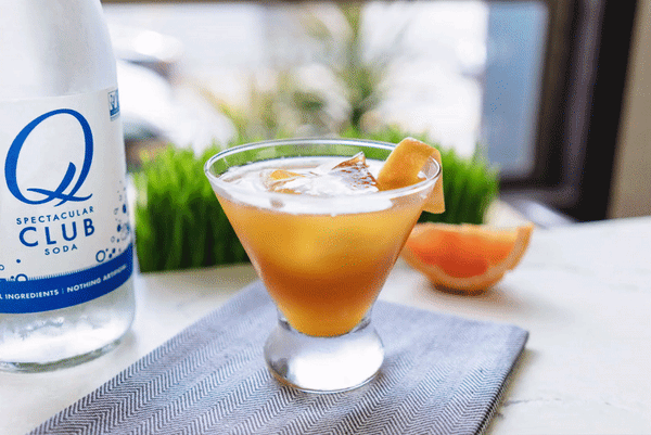 Grapefruit and Honey cold brew coffee cocktail - gif