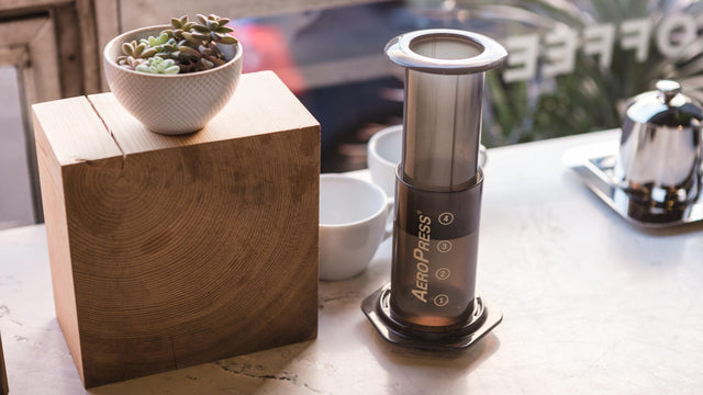 Aero Press Coffee Maker, Clive Coffee - Lifestyle