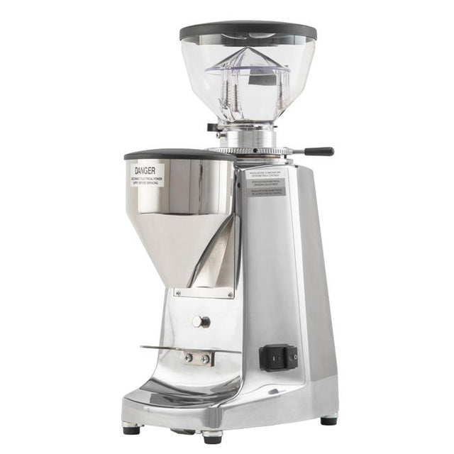 La Marzocco Mazzer Lux D Espresso Grinder in silver, Clive Coffee - Knockout