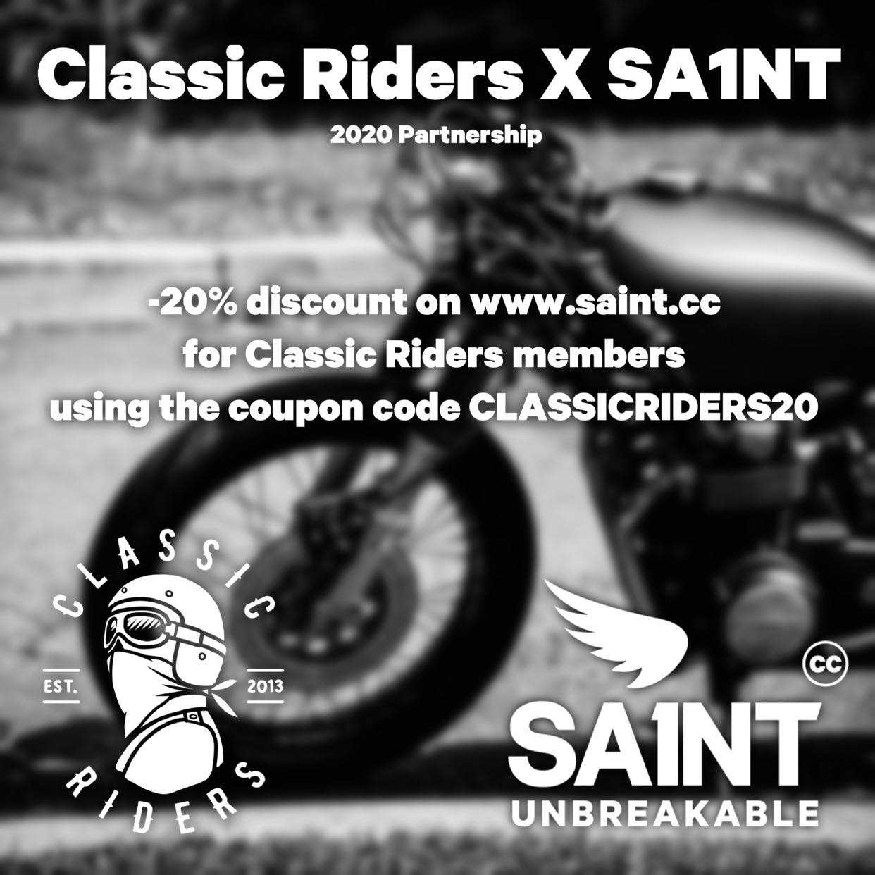 Saint x Classic Riders partnership