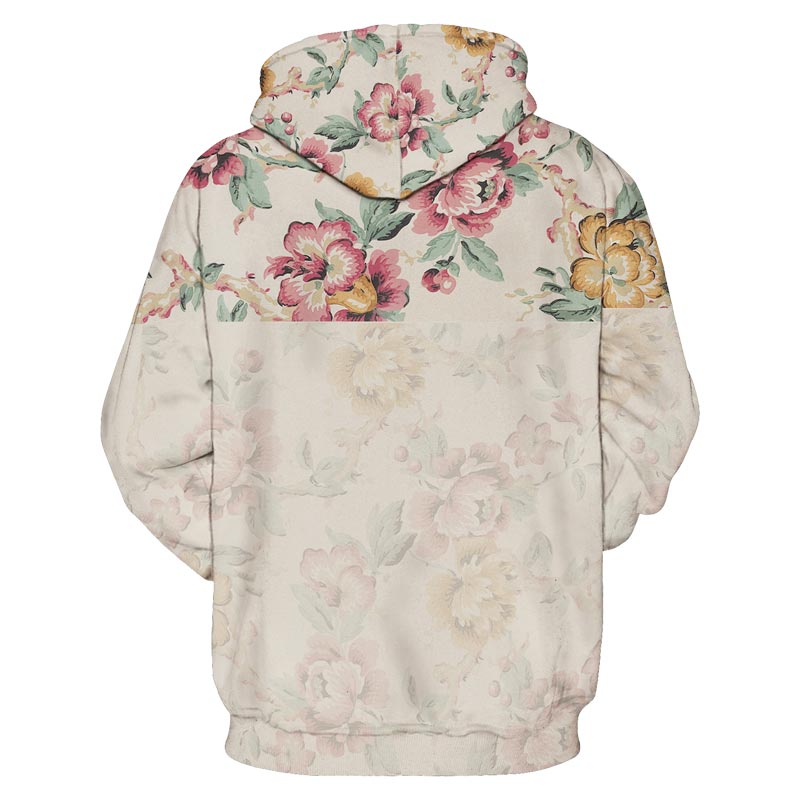 hoodie with flowers