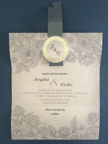 rustic wedding invitations