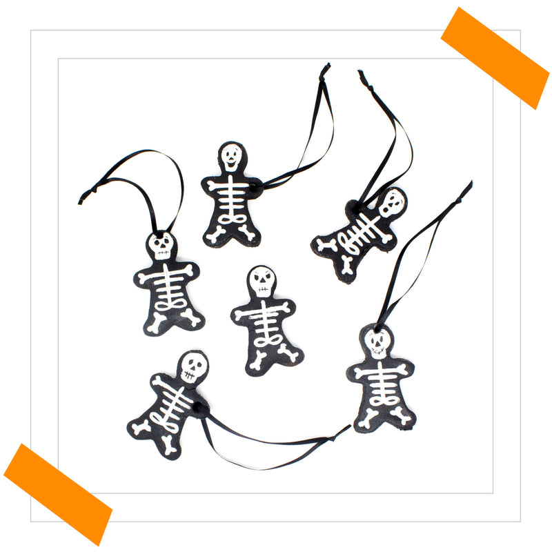 Salt Dough Skeleton Halloween Decorations DIY
