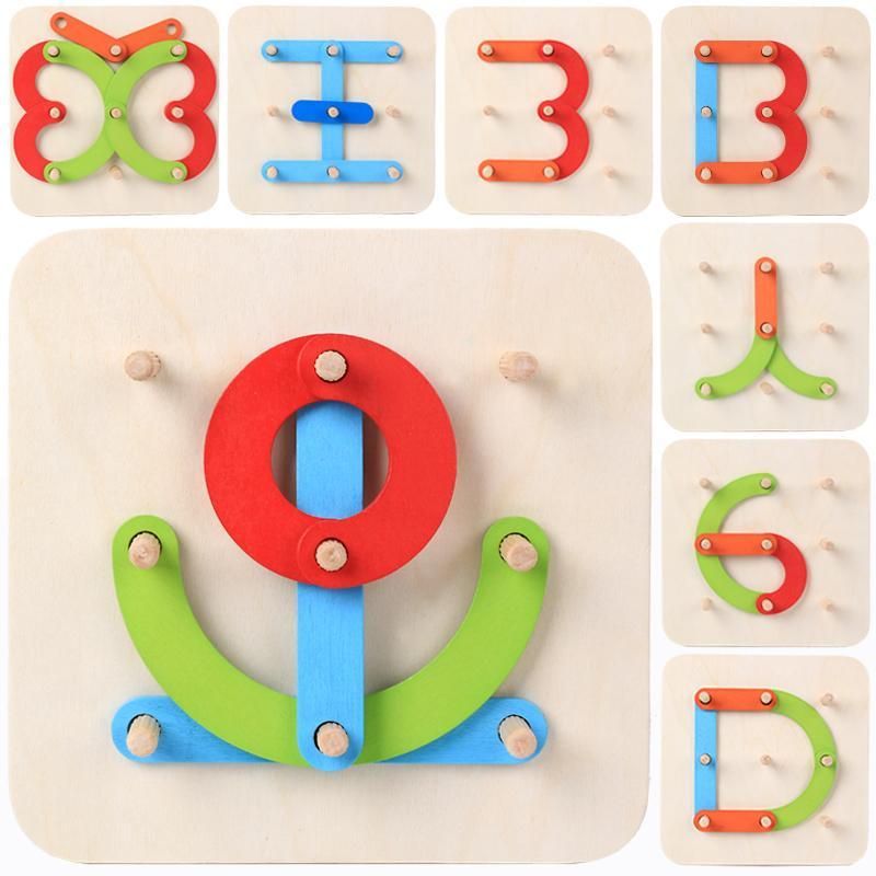 Geometric Shape Column Set-Genuine Wooden Toys