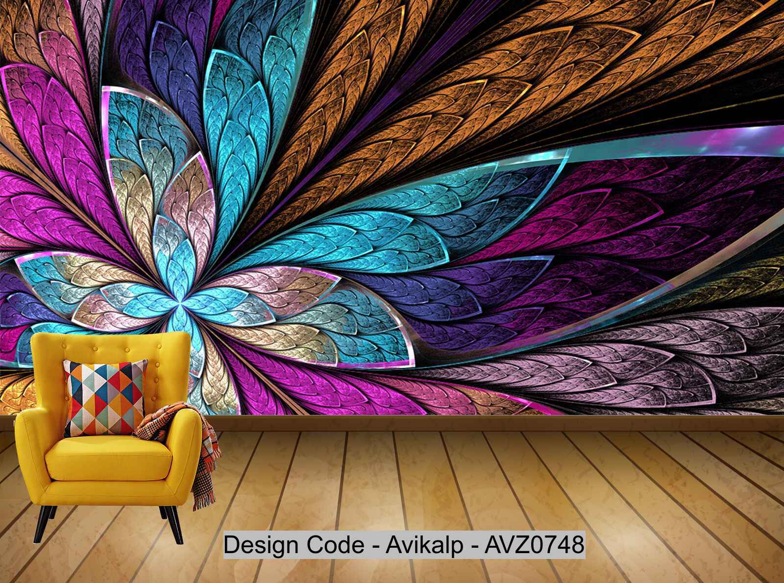 Avikalp Exclusive AVZ0748 3D Butterfly Flower Tv Background Wall HD 3D –  Avikalp International - 3D Wallpapers