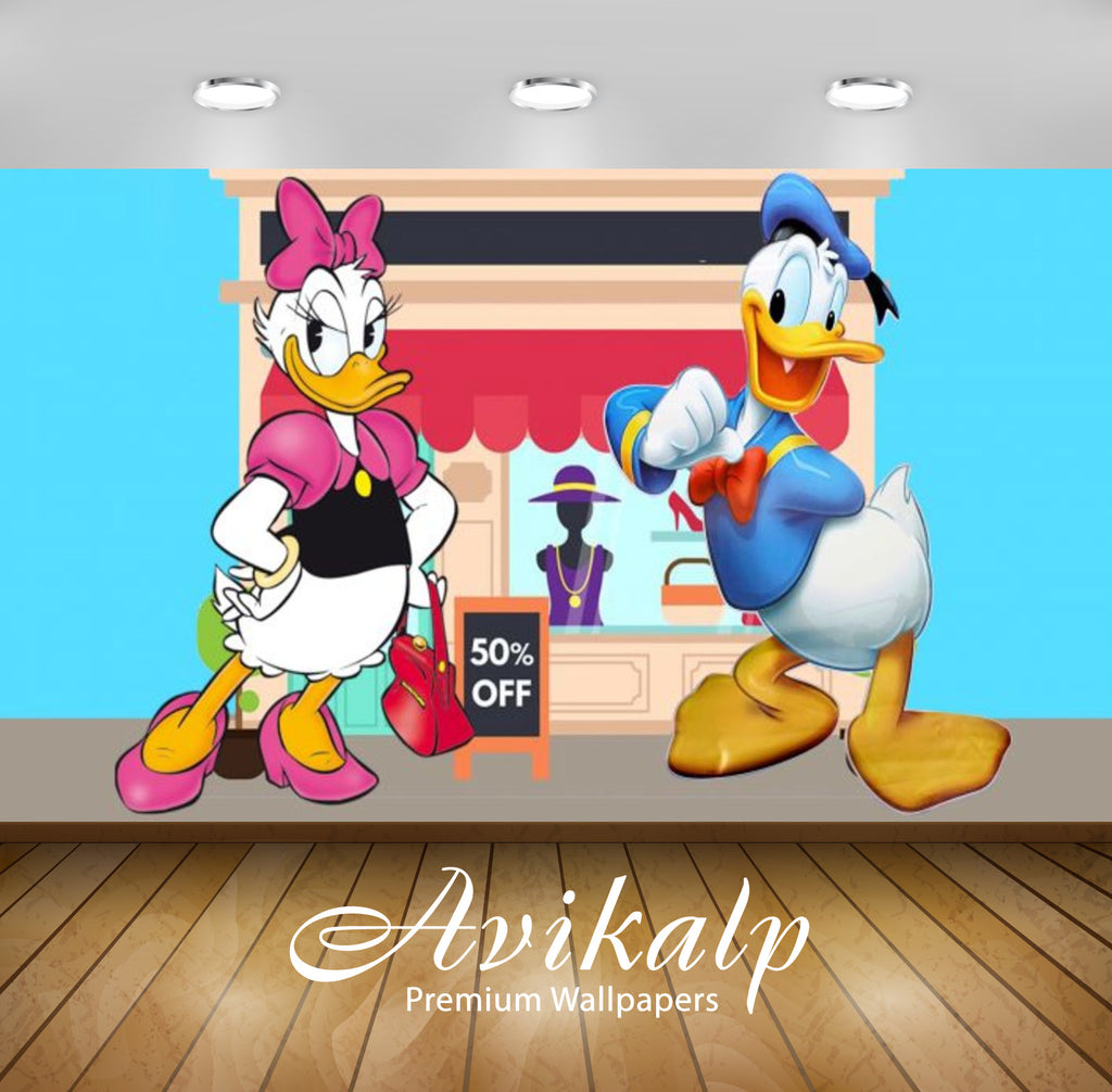 Avikalp Exclusive Awi2068 Donald Duck And Daisy Duck Meeting