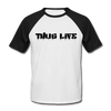 T-shirt Baseball Homme Thug Life - white/black