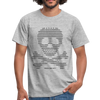 T-shirt Homme Skull Code Petya - gris chiné