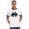 T-shirt contrasté Invader - blanc/noir