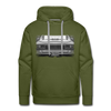 Sweat-shirt à capuche American Muscle Car Low Rider - vert olive