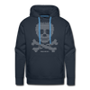 Sweat-shirt à capuche Skull Code Petya Blanc - marine