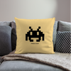 Coussin et housse de 45 x 45 cm Invader Noir - jaune délavé