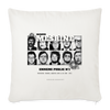 Coussin et housse de 45 x 45 cm Jacques Mesrine 1000 Visages - blanc nature