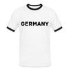 T-shirt homme à bords contrastés Germany - blanc/noir