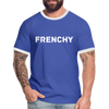 T-shirt homme à bords contrastés Frenchy - bleu/blanc