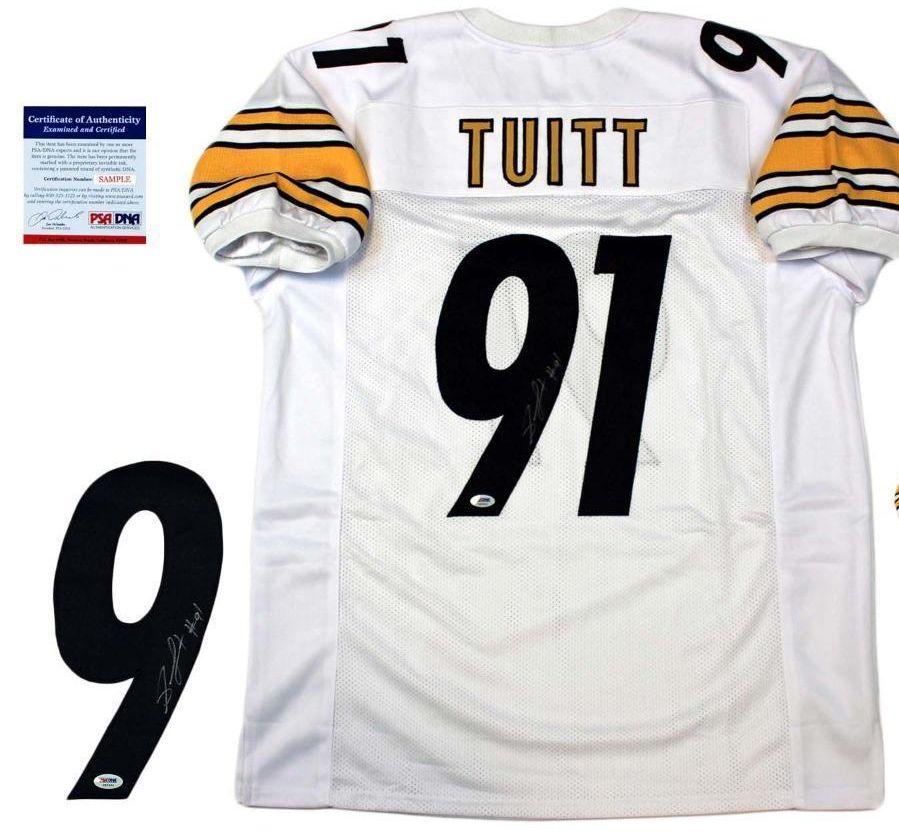 STEPHON TUITT AUTOGRAPHED SIGNED PITTSBURGH STEELERS JERSEY JSA