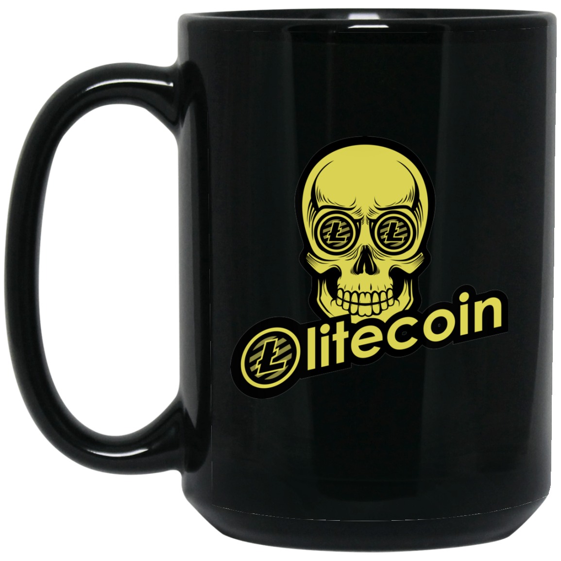 Litecoin Coffee Mug - Skull Eyes
