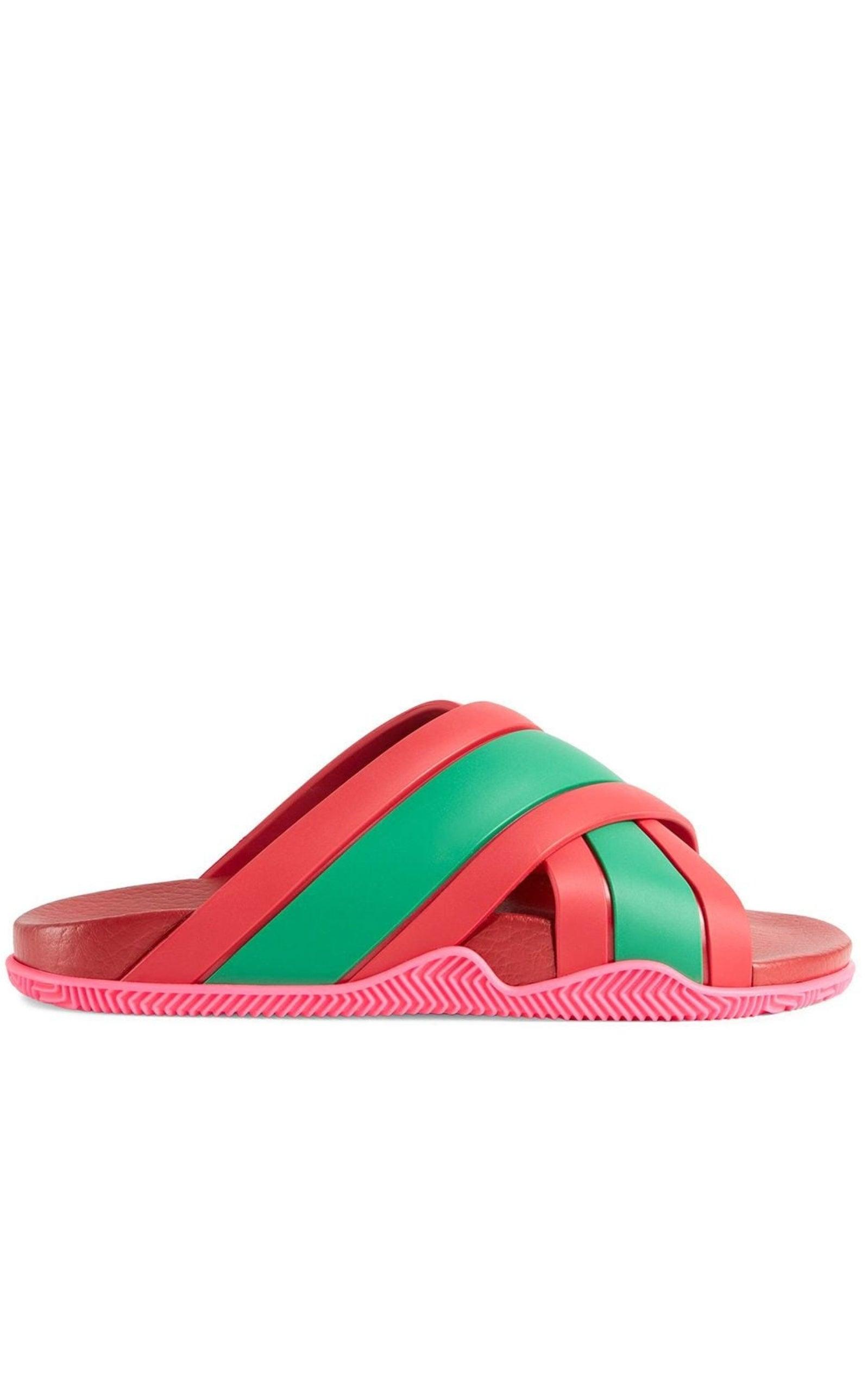Gucci Web Slide Sandal Runway Catalog