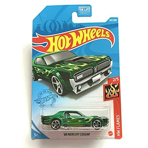 hot wheels flames 68 mercury cougar